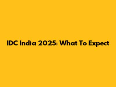 IDC India 2025: What To Expect
