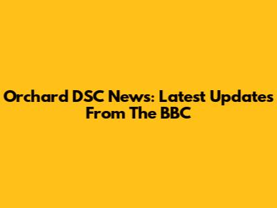 Orchard DSC News: Latest Updates From The BBC
