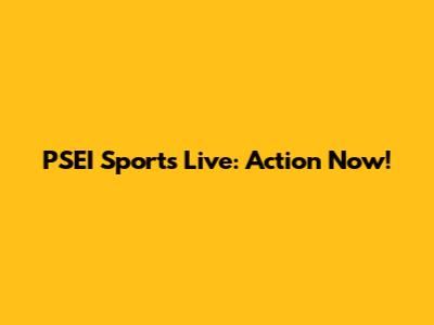 PSEI Sports Live: Action Now!